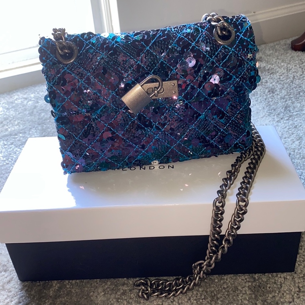 Mini Brixton Sequins Lock Bag Kurt Geiger